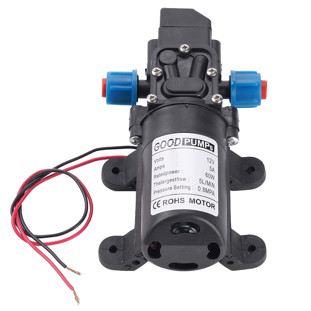 Pompe à eau 12V 60W 120PSI auto-amorçante haute pression — pulvérisation & nettoyage Maroc