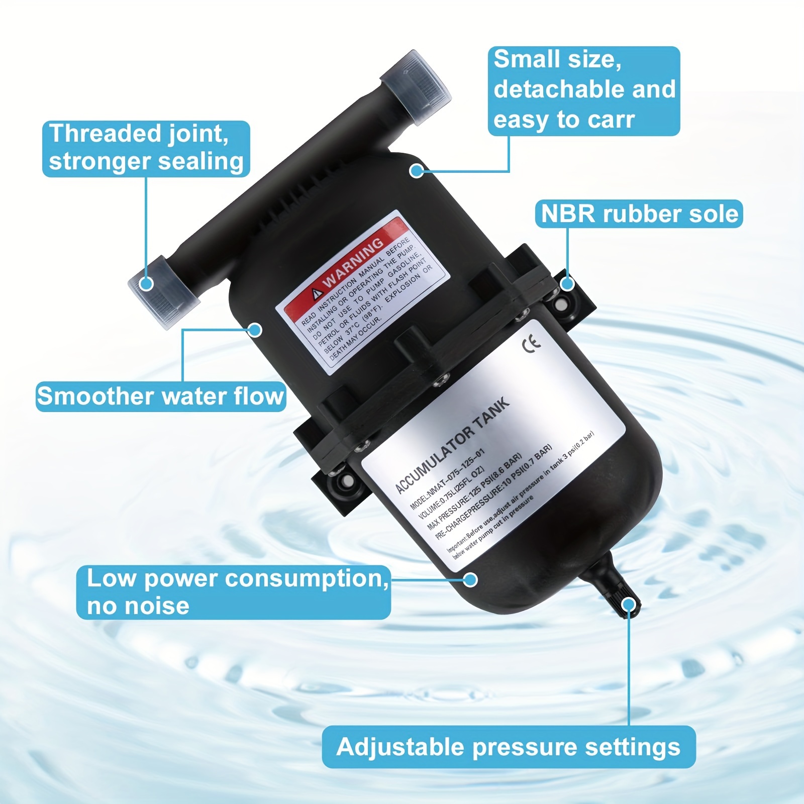 Réservoir Accumulateur à Pression – Anti-coup de Bélier 12V24V Maroc