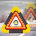 Triangle LED sécurité 3-en-1 — Signalisation, lampe, power bank Maroc