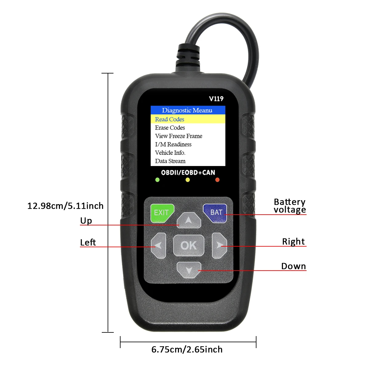 V119 OBD2 – Scanner Diagnostic Auto Universel Maroc