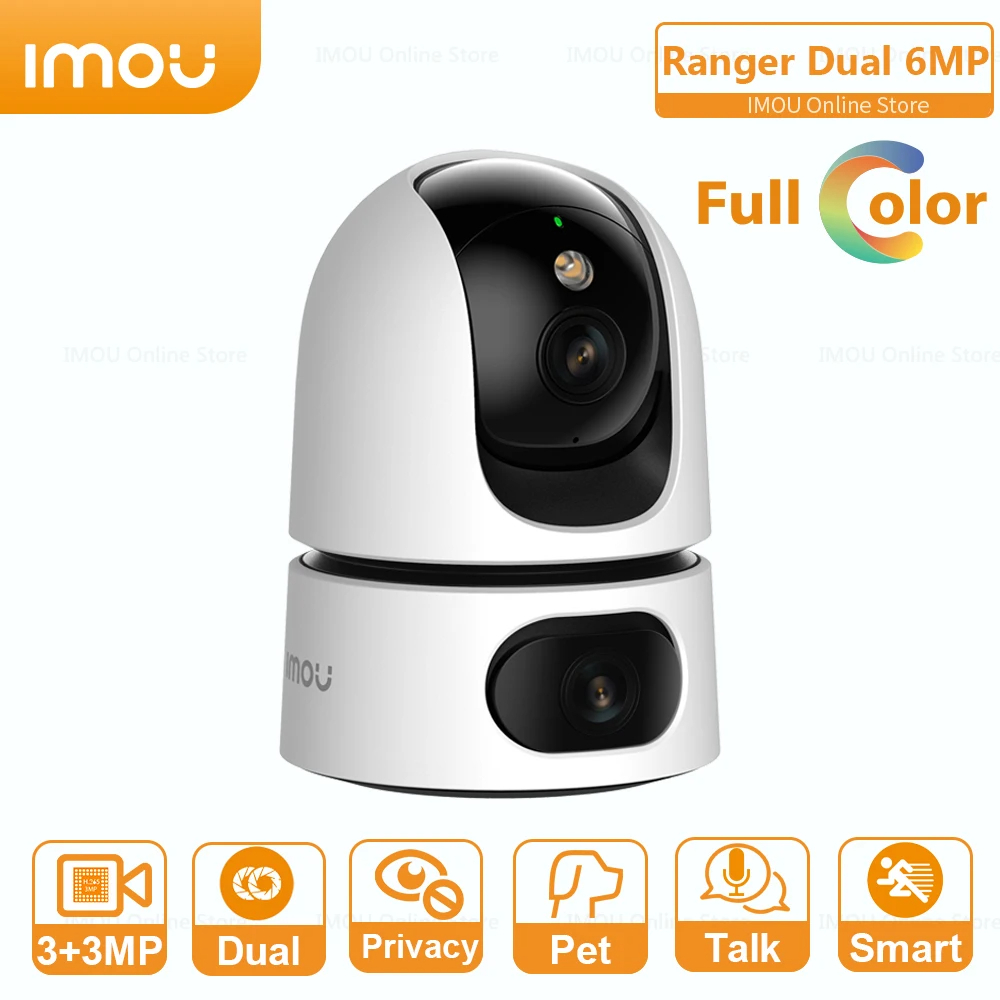 Caméra Wi-Fi Intérieure IMOU Ranger Dual 6MP à Double Objectif Maroc