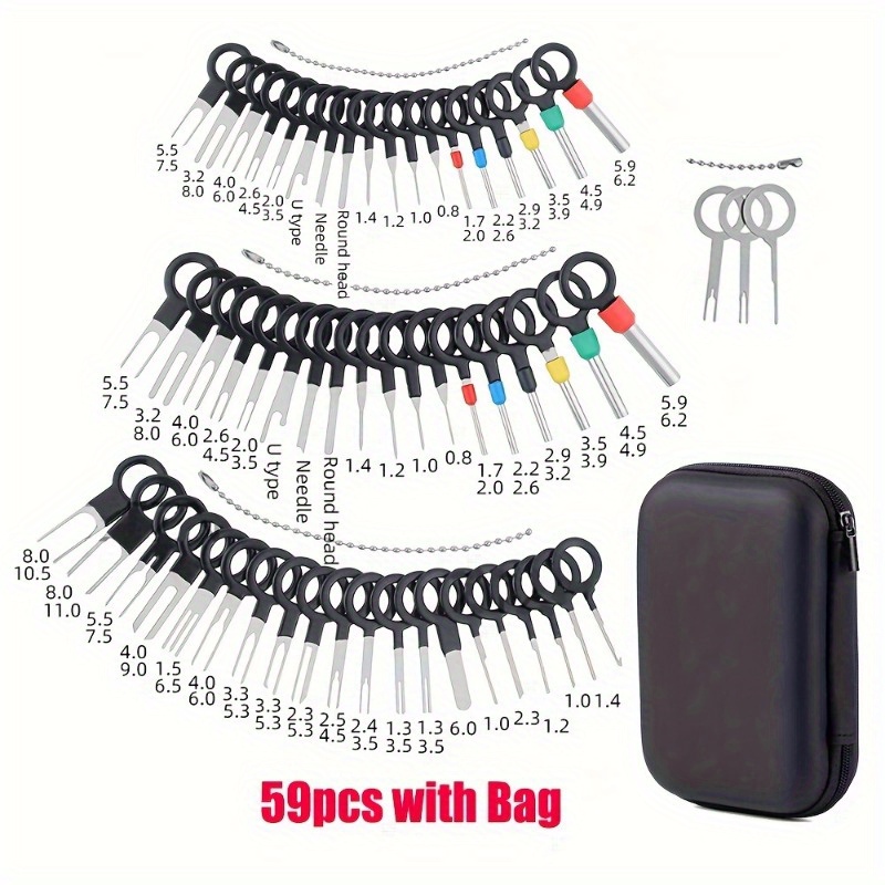 Kit 59 pcs Outil de démontage connecteur câble voiture Maroc