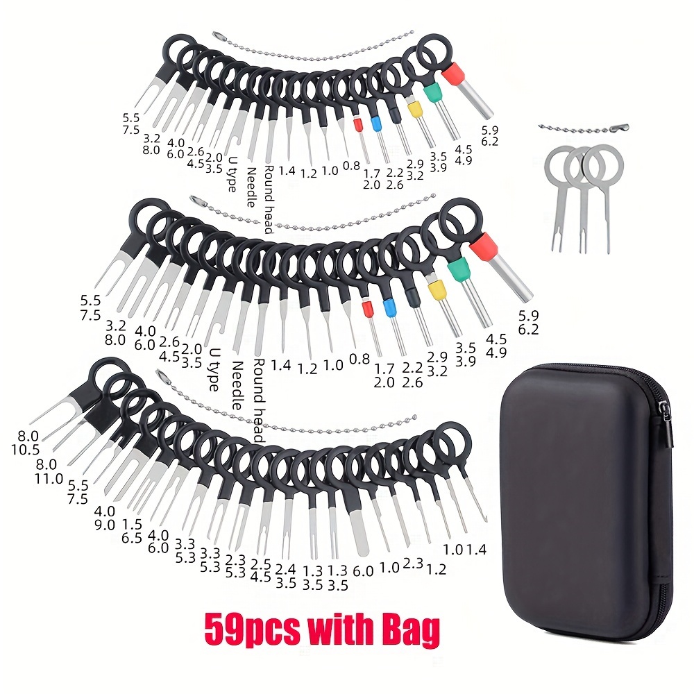 Kit 59 pcs Outil de démontage connecteur câble voiture Maroc