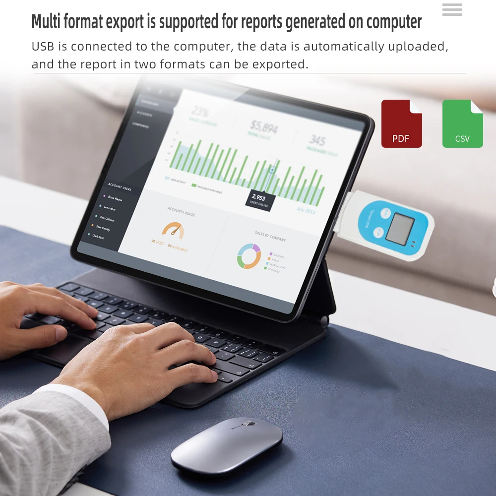 TempU 07B Enregistreur TempératureHumidité USB Maroc