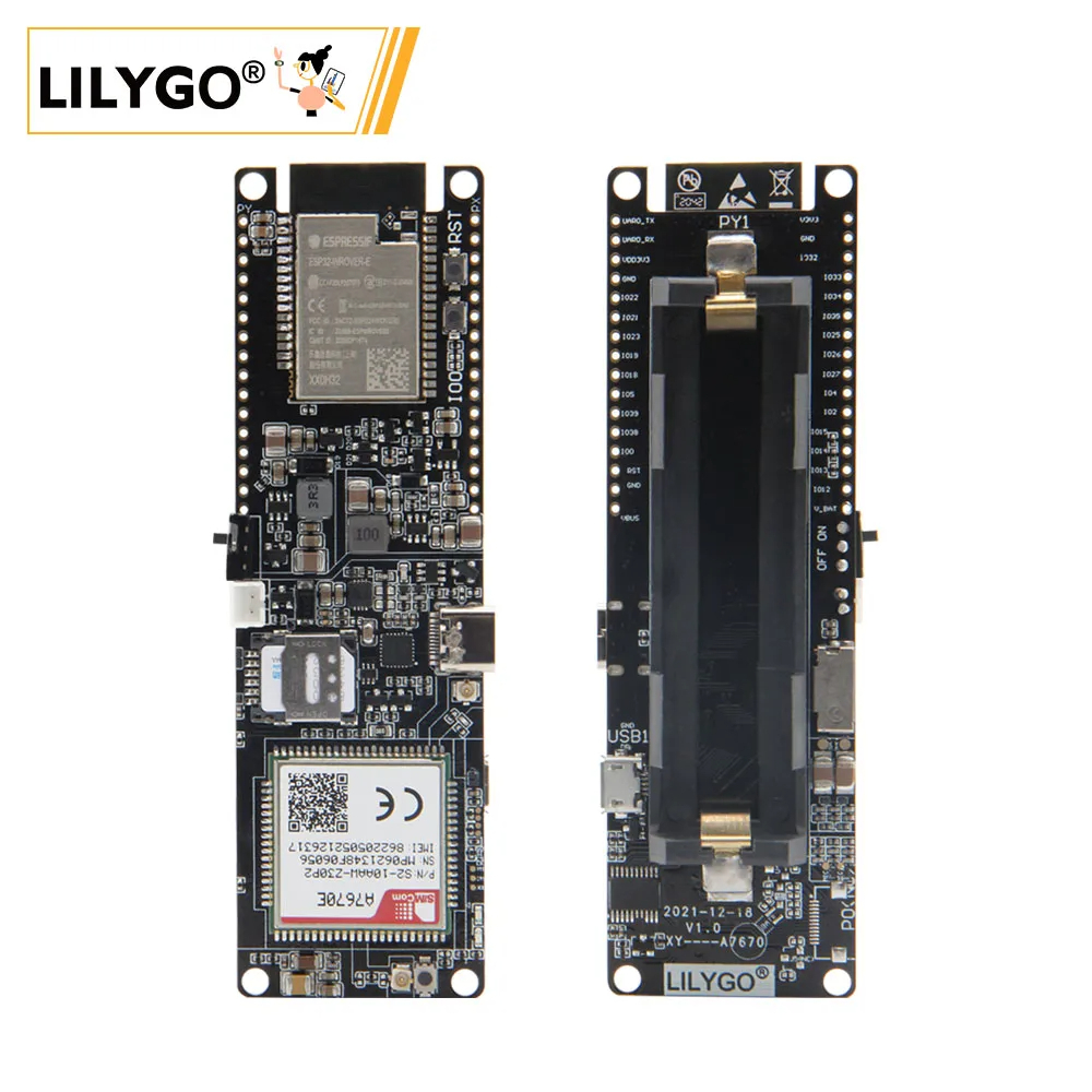 TTGO T-A7670 R2 – ESP32 + 4G LTE Cat-1 (G/E/SA)