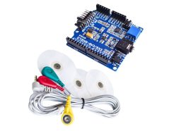 Shield ECGEKGEMG Arduino avec Électrodes