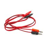 Câble de Test Banane 4 mm vers Pince Crocodile – RougeNoir
