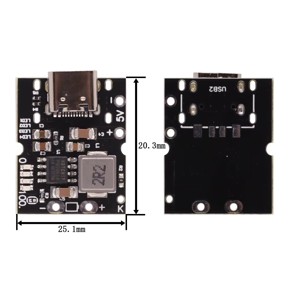 Module Power Bank USB Type-C Micro USB 5V 1A-2A
