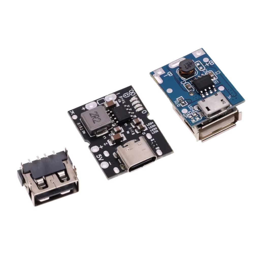 Module Power Bank USB Type-C Micro USB 5V 1A-2A